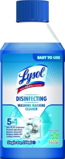 Lysol Rengjøringsløsning til vaskemaskin 250 ml Lysol Rengjøringsløsning til vaskemaskin 250 ml