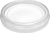 Plastlåg Ø70 Mm Bionedbrydelig Pla Klar Til Dressingbæger Vnr 121411,20 Ps X 100 Stk/Krt