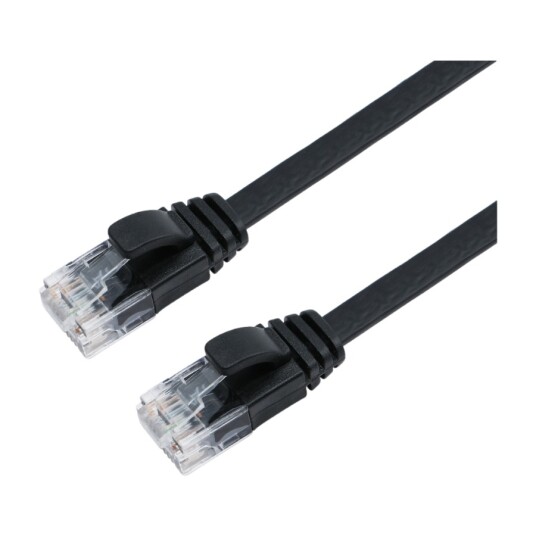 ELETRA CAT6 UTP NETTVERKSKABEL 0,5M, SVART