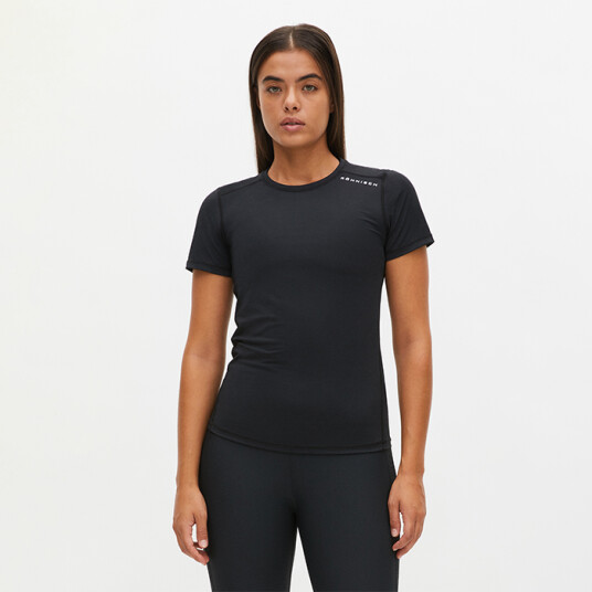 Jacquard Tee, Black Svart Medium