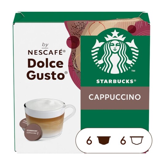 Starbucks Cappuccino kaffekapsler fra Nescafé Dolce Gusto Starbucks Cappuccino kaffekapsler fra Nescafé Dolce Gusto