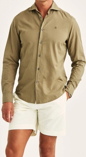 Morris Summer Light Weight Shirt Slim Fit Khaki green S