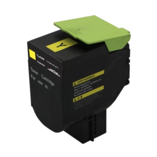 inkClub TLA030 Tonerkassett, erstatter Lexmark 802SY, gul, 2.000 sider