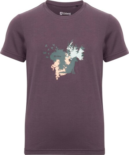 Urberg Juniors' Printed Tree Tee Huckleberry 110/116