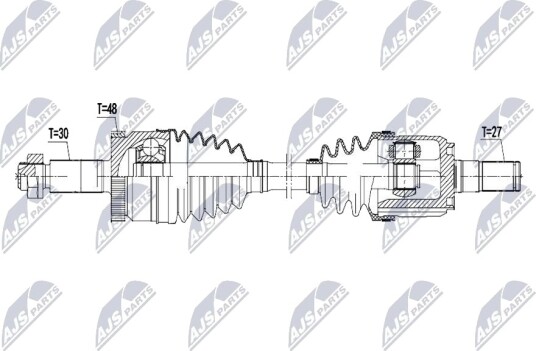 NTY NPW HY 667 Drivaksel