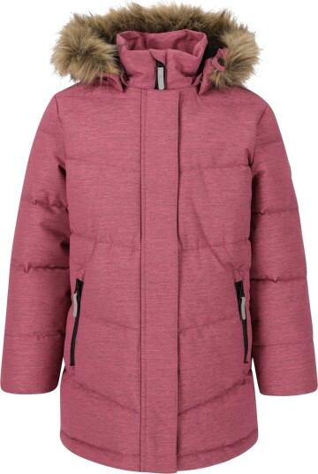 ZigZag Pennie Melange Puffer Parka Jakke Barn Lyserosa 140