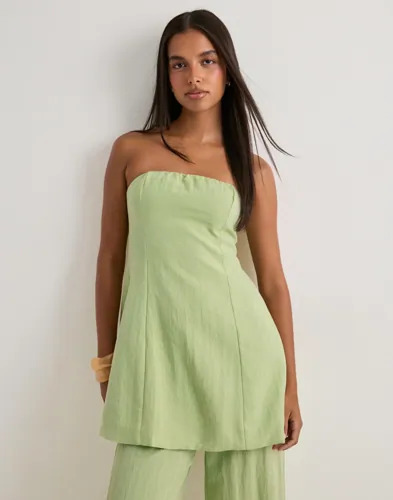 Vero Moda Grønn Vmlyra Bandeau Top Wvn Exp