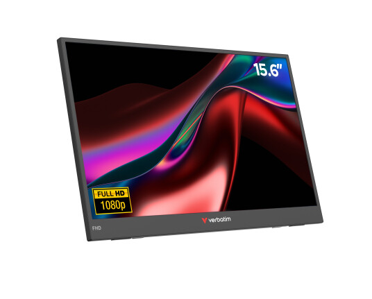 Verbatim b??rbar PC skjerm   15,6" 1920x1080 IPS 10mSvart