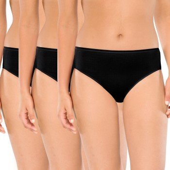 Schiesser Truser 3P Essentials Cotton Briefs Svart bomull 46 Dame Schiesser Truser 3P Essentials Cotton Briefs Svart bomull 46 Dame