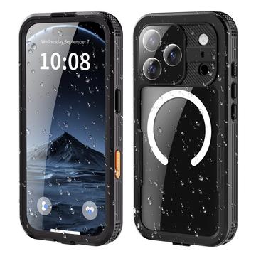 iPhone 17 Pro Redpepper IP68 magnetisk vanntett deksel svart iPhone 17 Pro Redpepper IP68 magnetisk vanntett deksel svart