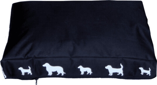 Hundemadrass 8 cm tykk med Hundavtrykk - Svart, flere størrelser Hundemadrass 8 cm tykk med Hundavtrykk - Svart, flere størrelser