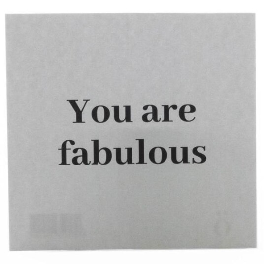 Sögne Home - Kort 8x8cm you are fabulous