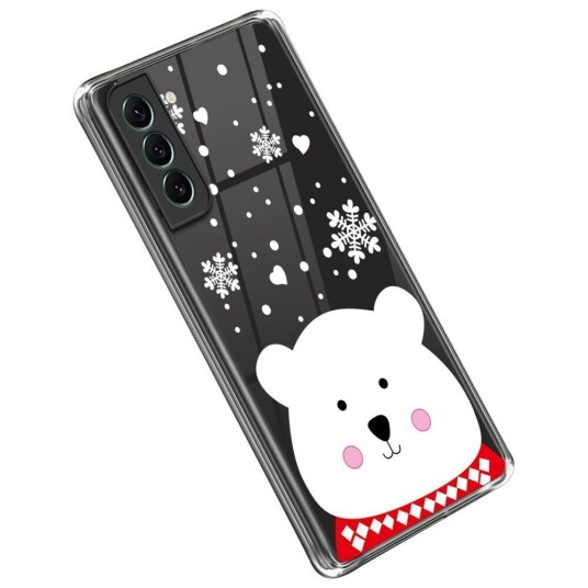 INCOVER Samsung Galaxy S22 TPU Plast Jul Deksel - Merry Christmas - Søt Isbjørn INCOVER Samsung Galaxy S22 TPU Plast Jul Deksel - Merry Christmas - Søt Isbjørn