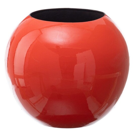 Bigbuy Home Vase 27 X 27 X 23 Cm Keramikk Oransje