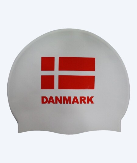 Watery badehette Danmark Hvid Svømmehette