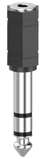 Hama 3.5mm til 6.3mm Stereo Adapter Sort