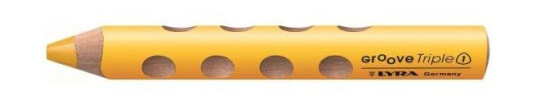 Fargeblyant Groove trippel 1 sitron gul