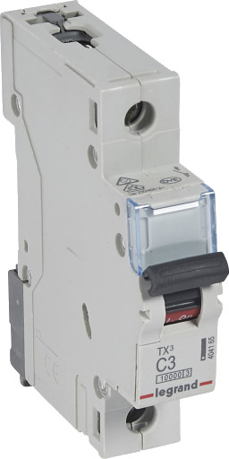 Legrand 10 stk TX³ MCB automatsikring C3 1P 1M 10/10kA