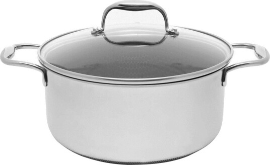 Kohersen Black Cube Gryte 4,9L 24 cm induksjon non stick s??lv Kohersen Black Cube Gryte 4,9L 24 cm induksjon non stick s??lv