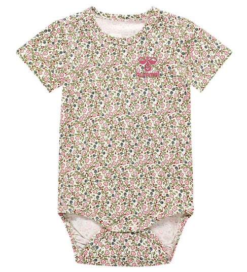Hummel Berry kortermet body med blomsterprint Elm Hummel Berry kortermet body med blomsterprint Elm