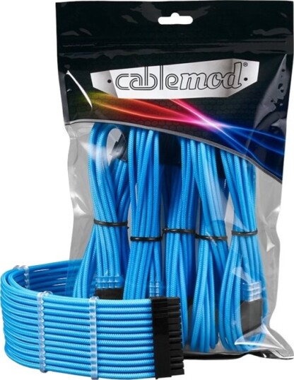 Cablemod Pro Modmesh - Skjøteledningskabelsett - Lys Blå