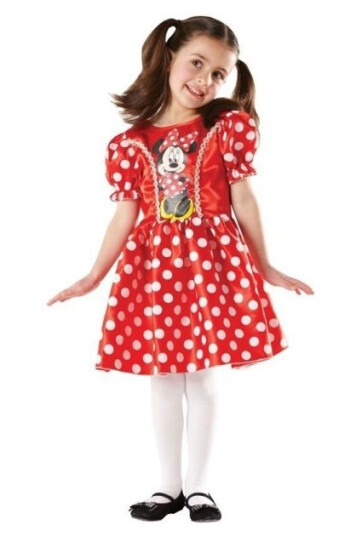 Disney Junior Minnie Mouse Classic Rød Kostume (3-9 År)(Str. 104/S)