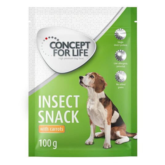 Concept For Life Insect Snack Med Gulrot 100 G Concept For Life Insect Snack Med Gulrot 100 G