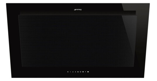 Smeg KV194B3 Vegghengt Kjøkkenventilator med Belysning, 90 cm, Svart