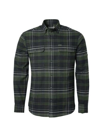 Chevalier Heron Flannel Shirt Men October Green Checked S Chevalier Heron Flannel Shirt Men October Green Checked S
