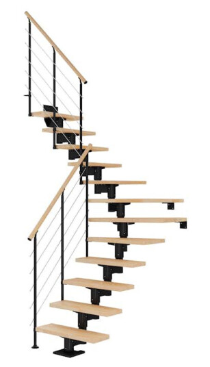 Plassbesparende Trapp Dolle Cork Bøk 1/4-Sving Style6 Plassbesparende Trapp Dolle Cork Bøk 1/4-Sving Style6