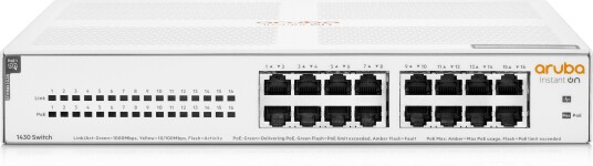 Hewlett Packard Enterprise HPE Aruba IOn 1430 16G 124W Switch Hewlett Packard Enterprise HPE Aruba IOn 1430 16G 124W Switch