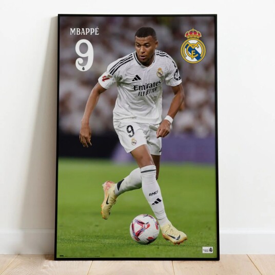 Real Madrid Plakat Mbappe    91,5 x 61 cm
