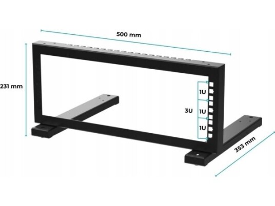 Stalflex Rack Stativ Str19-3U-B Stalflex