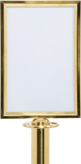 Securit® Classic Gold Topskilt A4 Rustfrit Stål
