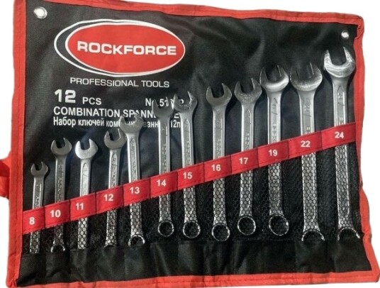 Rockforce Fastnøkkelsett Rockforce Klucz Plasko Oczkowy Kpl.12 Deler