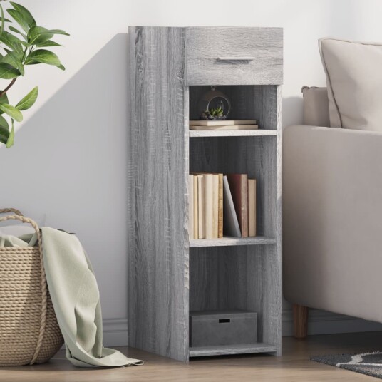 Skjenk grå sonoma 30x42,5x93 cm konstruert tre 8721102652134
