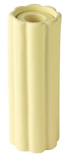 PotteryJo Birgit vase/lysholder 17 cm Pale Yellow