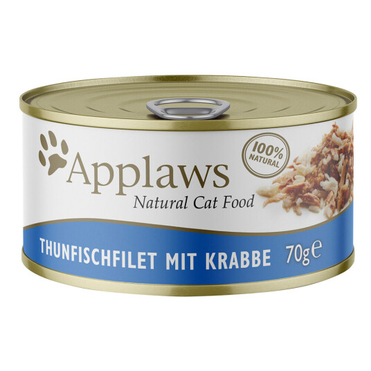 Applaws Kattemat I Buljong 6 X 70 G Tunfiskfilét & Krabbe Applaws Kattemat I Buljong 6 X 70 G Tunfiskfilét & Krabbe