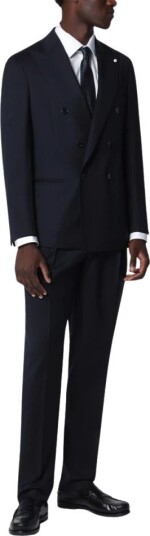 Luigi Bianchi Mantova Herre Dress Blå 2XL,