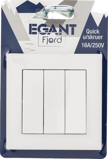 Egant Fjord Bryter 3 × 1-polet 16A Egant Fjord Bryter 3 × 1-polet 16A