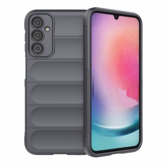 INCOVER Samsung Galaxy A24 Fleksibelt Plastdeksel - Mørk Grå
