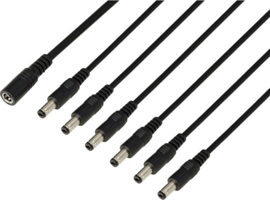 Tru Components Dc-Pluggtilkobling Stikkontakt 5,5 Mm 2,1 Mm 41,2 Cm 1 Stk