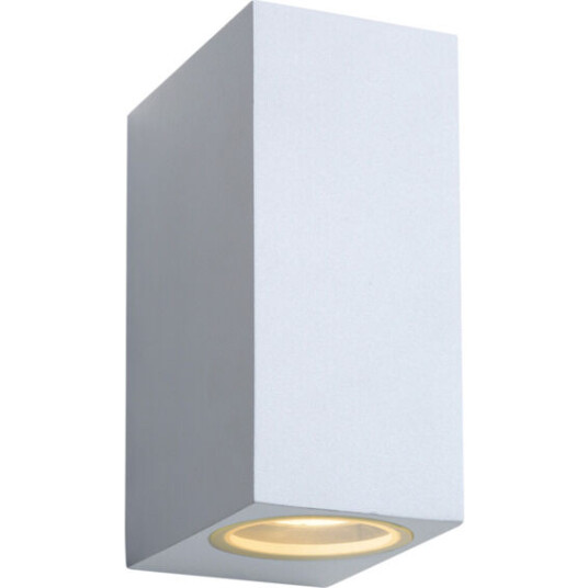 Lucide Zora 1 Utendørs Vegglampe 2xGU10 5W Hvit - 91845