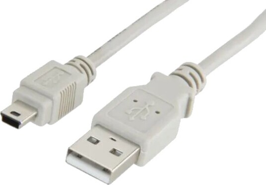 Mini-USB-kabel Grå 1 m Mini-USB-kabel Grå 1 m