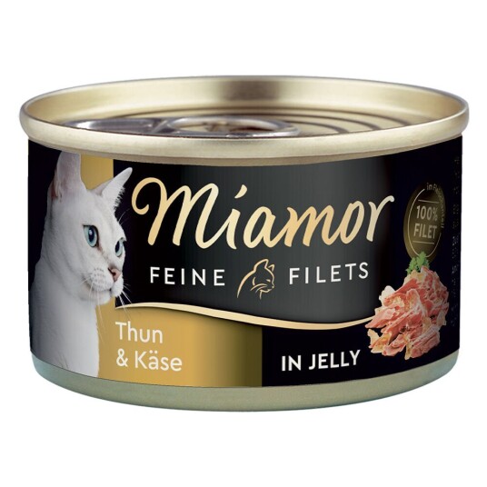 Miamor Fine Fileter 1 X 100 G Tunfisk & Ost I Gelé