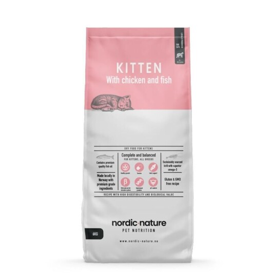 Nordic Nature Tørrfôr for kattunge 2,5 kg - Helse og pels