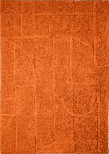 Ryetepper   Cremona Natural Cotton Shaggy oransje Størrelse: 160 x 230 cm