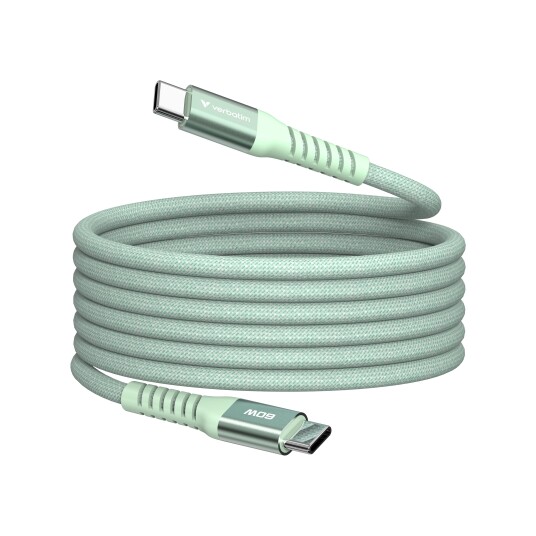 Verbatim 60W Magnetisk USB-C Strømkabel 1,2 m Grønn Verbatim 60W Magnetisk USB-C Strømkabel 1,2 m Grønn