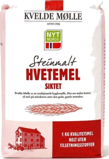 Kvelde siktet hvetemel 1 kg Kvelde siktet hvetemel 1 kg