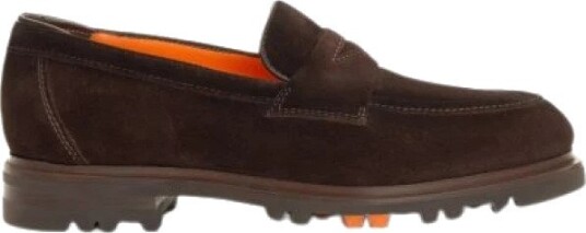 Santoni, Herre, Sko, Brun, 43 EU,